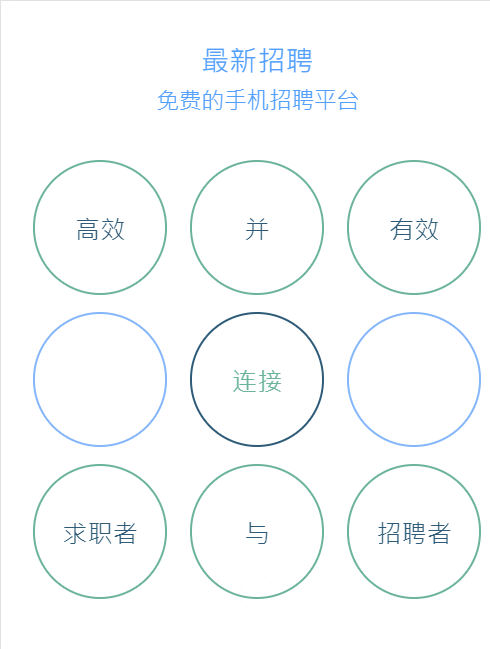 html5手机微博招聘专题页面动画模板下载