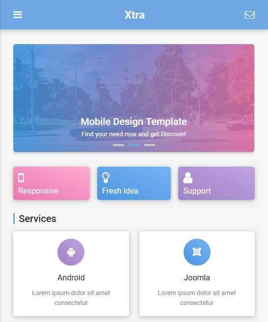 响应式的电商产品展示手机html静态模板