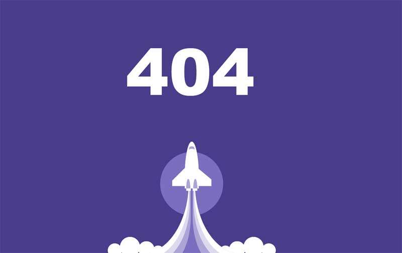 css3火箭发射图形404特效