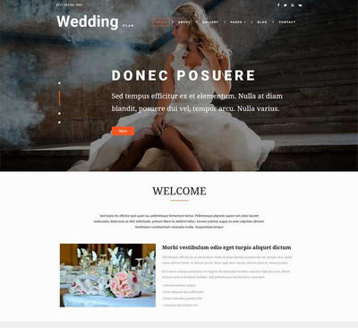 大气婚礼策划服务公司html网页模板下载
