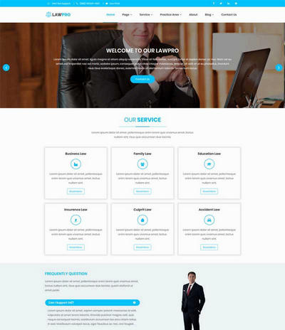 实用律师事务所html静态网页模板