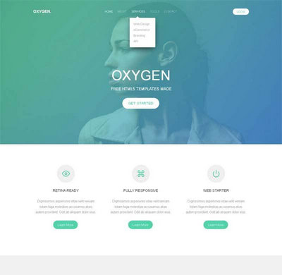 简洁设计公司html5通用网页模板