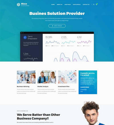 实用金融商业研究公司html静态网站模板