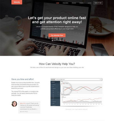 简洁宽屏程序软件公司html网站模板