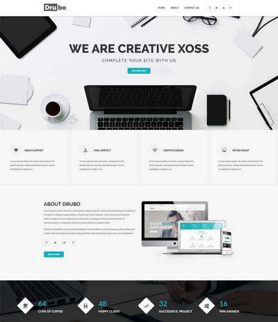 响应式创意设计公司html网站模板