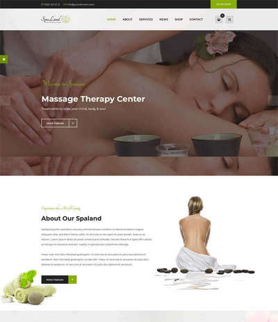 女性spa美容养生会所网站bootstrap模板