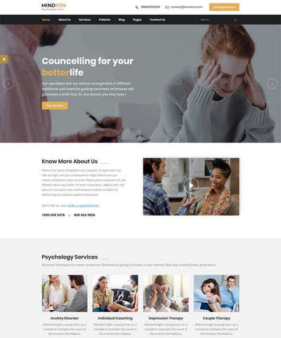 响应式心理咨询机构HTML5网站模板