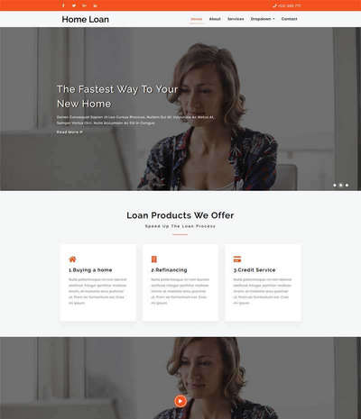 大气通用商业服务企业html网站模板