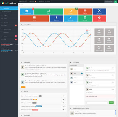 win8风格网页html全站后台管理模板下载