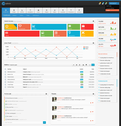 win扁平风格bootstrap响应式后台管理模板下载