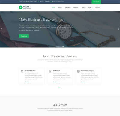 大气商业金融分析咨询响应式网站模板