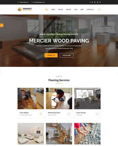 大气地板瓷砖装修设计公司网站模板