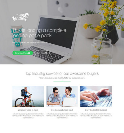 简洁实用企业通用html网站模板