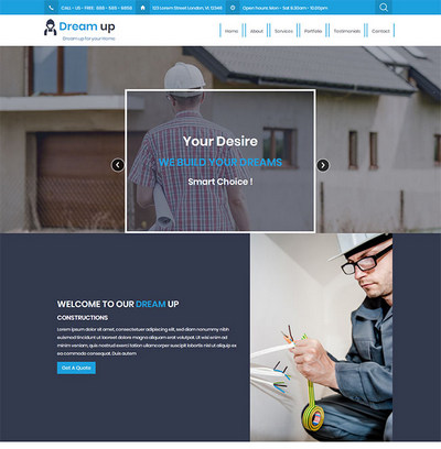 专业机电维修服务企业静态html网站模板