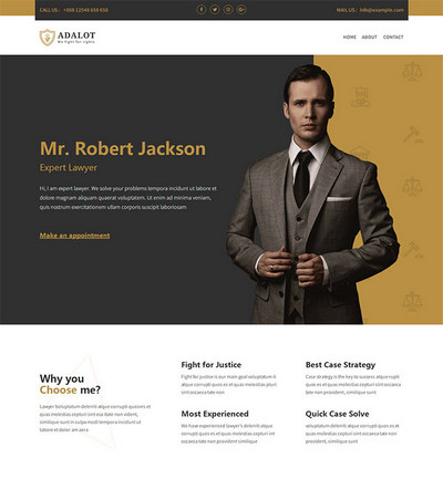 专业服装西装定制公司html网页模板