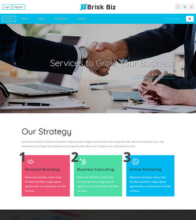 网络营销it服务公司HTML5网页模板