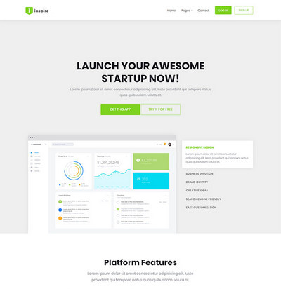简洁数据运营分析公司网站模板
