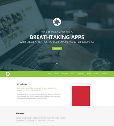 互联网服务公司单页html静态网站模板