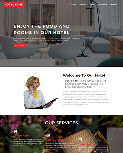 酒店餐饮美食宣传html静态网页模板