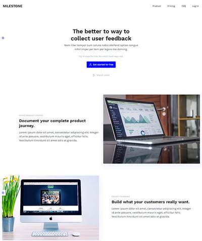简洁企业建站IT互联网公司html单页模板