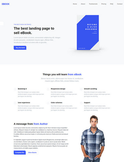 软件宣传推广营销页html网页模板