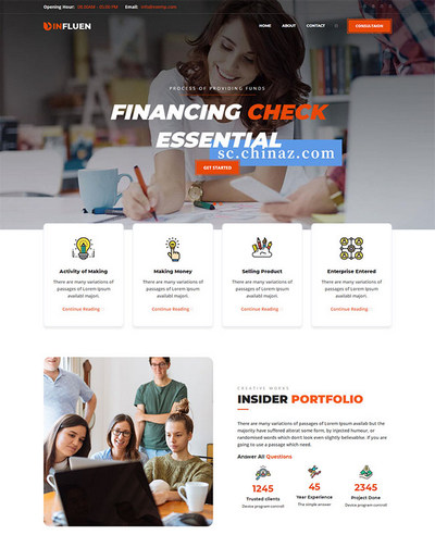 企业金融服务公司html静态网页模板