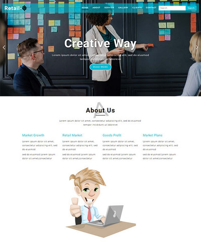 企业人才培训专业服务公司bootstrap模板
