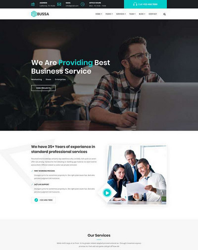 企业商务咨询专业服务公司html通用模板