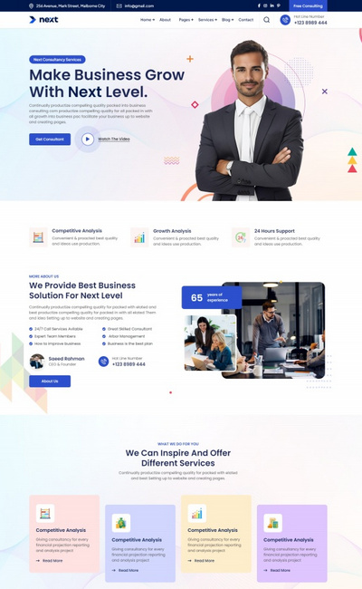 多风格商业咨询服务公司网站模板