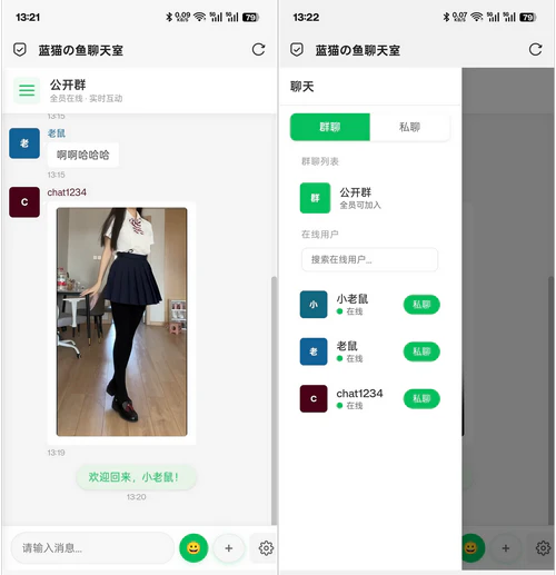 PHP+WebSocket实时消息聊天室源码